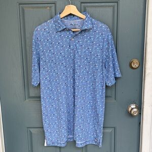 Peter Millar Seaside Wash “Cocktails & Claws” Polo Shirt